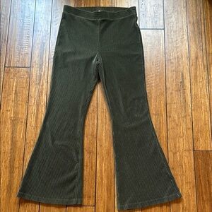 Green Corduroy Flare Pants